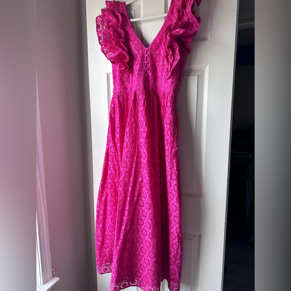J crew pink eyelet dress NWT - size 6